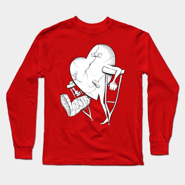 breakable Long Sleeve T-Shirt by bobgoodallart